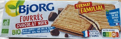 Biscuits fourrés chocolat noir