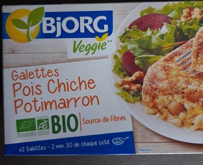 Galettes pois chiche potimarron