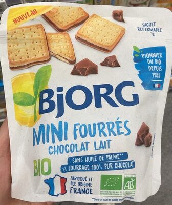 mini fourrés chocolat lait bio