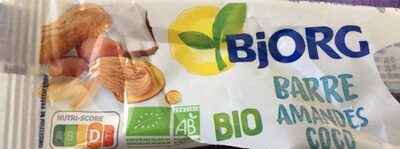 Barre amande coco bio
