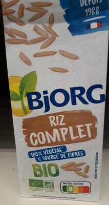 Boisson riz complet