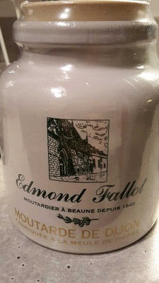 Moutarde de dijon fabriquée à la meule de pierre