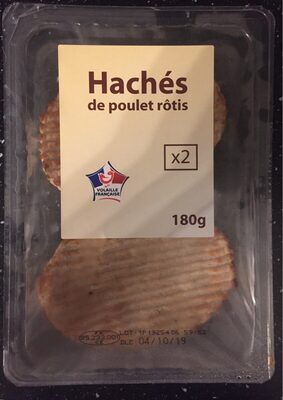 Hachés de poulet rôtis x2