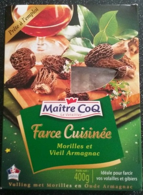 Farce cuisinée aux morilles et au vieil armagnac