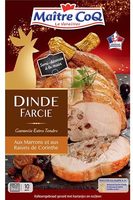 Dinde farcie aux marrons et raisins de corinthe
