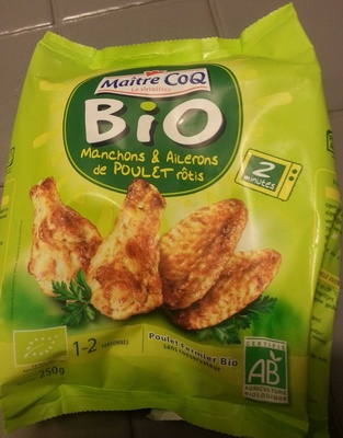 Manchons et ailerons de poulet rôti bio