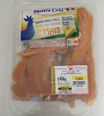 Aiguillettes de poulet jaune