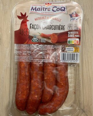 Merguez de volaille façon charcutière