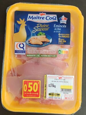 Émincé de filet de Dinde