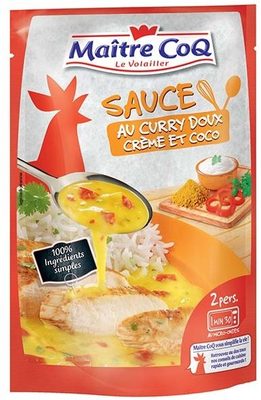 Sauce au curry doux crème et coco