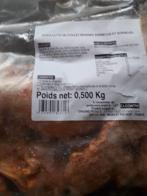 Aiguilleurs de poulet marinee