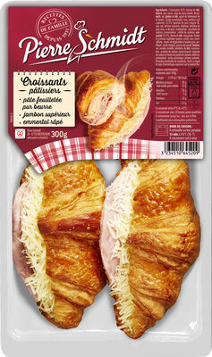 Croissants pâtissiers front packaging