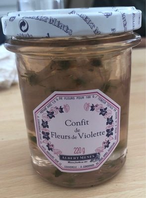 Confit de fleur de violette front packaging