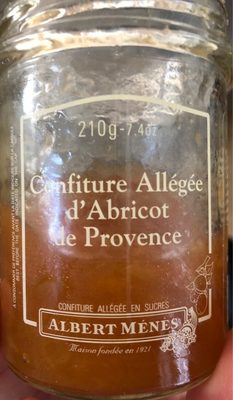 Confiture Allégée D'abricot De Provence