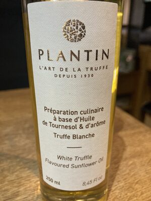 Préparation culinaire à base d’huile de Tournesol et d’arôme de Truffe Blanche