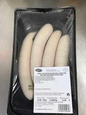 Saucisse blanche a griller