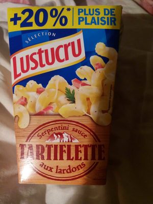 Serpentini sauce tartiflette aux lardons front packaging