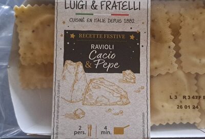 Luigi&fratelli ravioli cacio e pepe 250gx6
