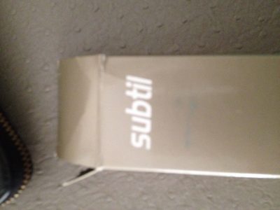 Subtil/infinite front packaging