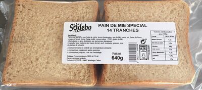 Pain de mie special front packaging