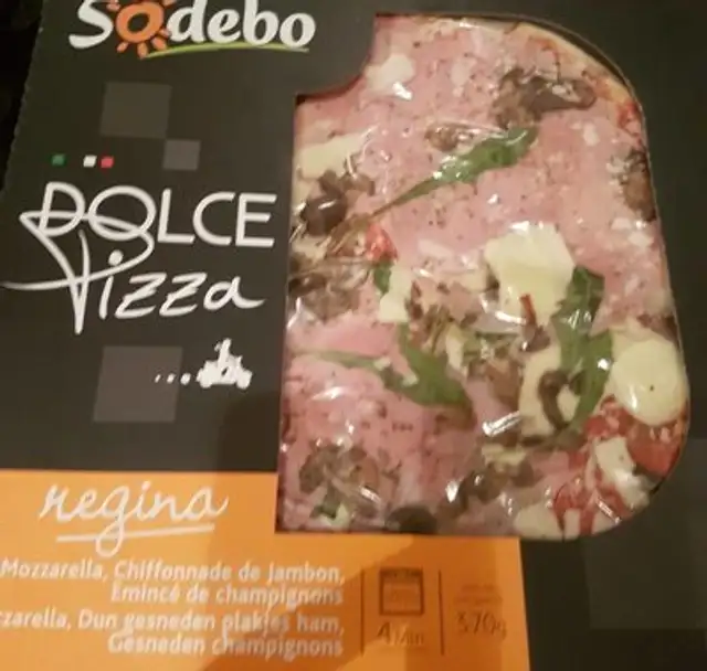 Dolce pizza front packaging