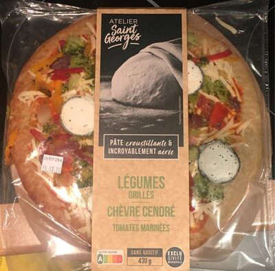 Pizza Légumes grillés chèvre cendré front packaging