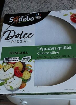 Pizza Toscana Légumes grillés Chèvre affiné front packaging