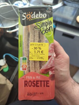 Sandwich simple & bon! rosette front packaging