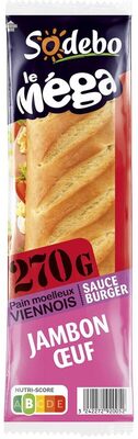 Le mega sauce burger jambon oeuf front packaging