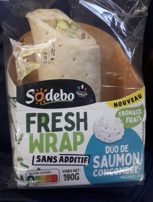 Fresh wrap - duo de saumon/concombre front packaging