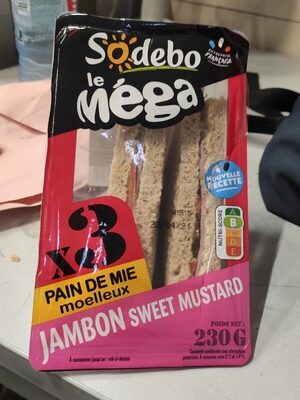 Sodebo le Méga jambon sweet mustard