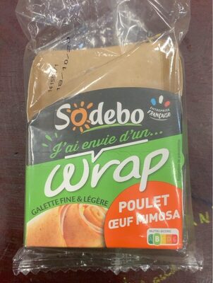 Wrap poulet oeuf mimosa