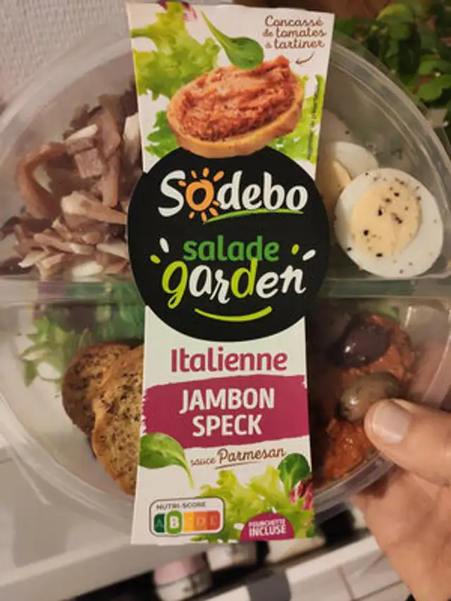 Salade Mon Atelier Jambon Speck nutrition facts table