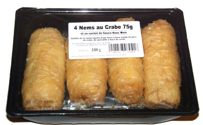 4 nems au crabe front packaging