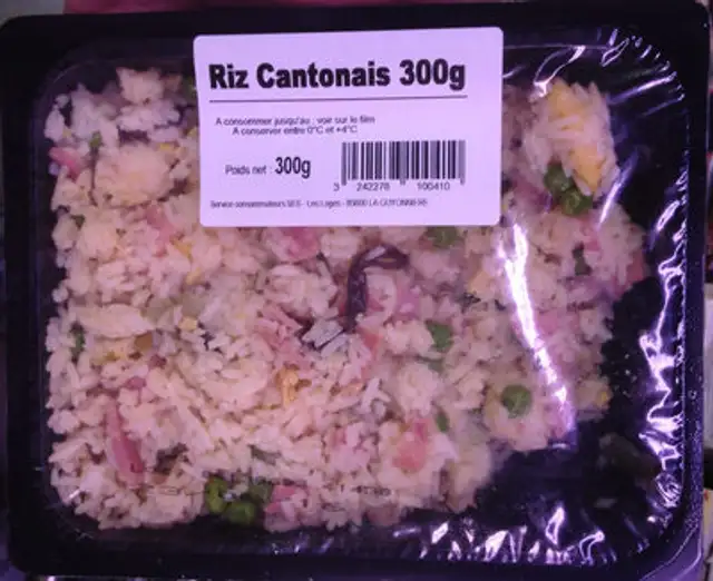 Riz cantonais front packaging