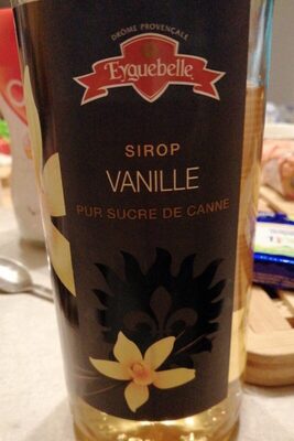 Sirop de vanille front packaging