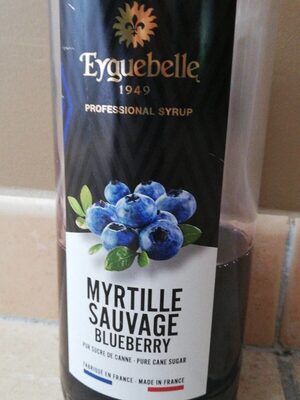 Sirop myrtille sauvage blueberry