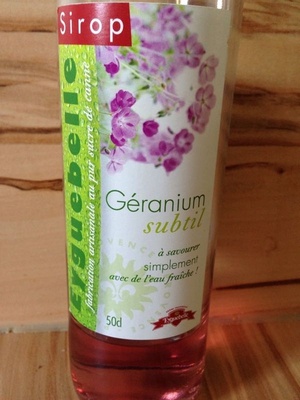 Sirop geranium subtil