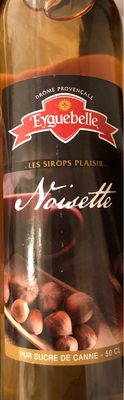Sirop de noisette front packaging