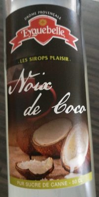Sirop noix de coco front packaging