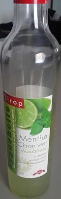Sirop menthe citron vert  front packaging
