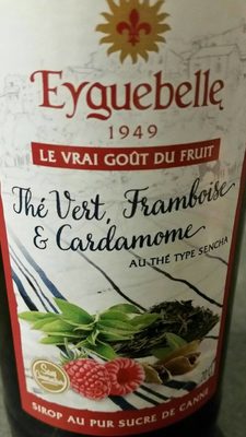 Sirop thé vert,  framboise & cardamome