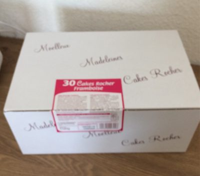 Cake rocher framboise