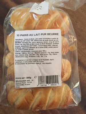 10 pains au lait pur beurre