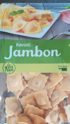 Ravioli jambon front packaging