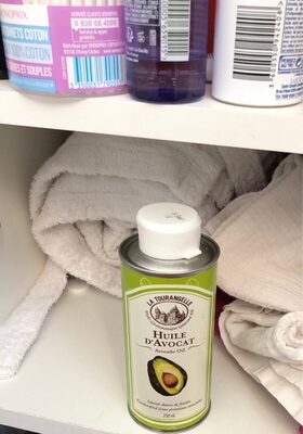 Huile d'avocat front packaging