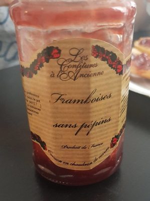 Confiture framboises sans pépins