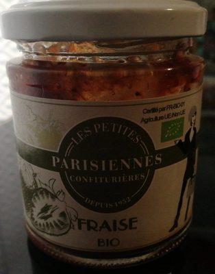 Les petites parisiennes confiturières Fraise bio front packaging