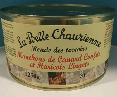 Manchons de canard confits et haricots lingots front packaging