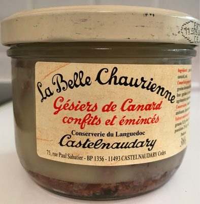 Gésiers de canard confits et émincés